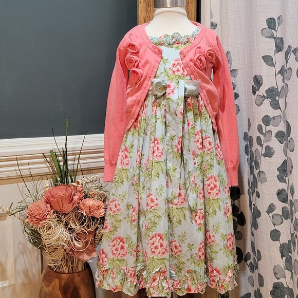 Vintage Laura Ashley London Fit and Flare Dress - Picture 2 of 15